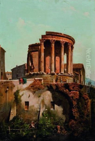 Veduta Di Tivoli Oil Painting by Vincenzo Giovannini