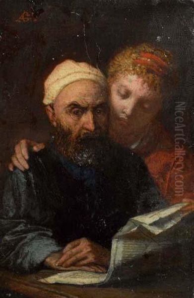 La Lecture. Oil Painting by Auguste Glaize