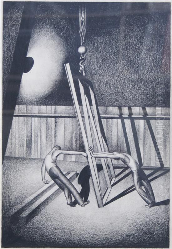 Night Shift Helps Rush The Order Through Oil Painting by Charles Goeller