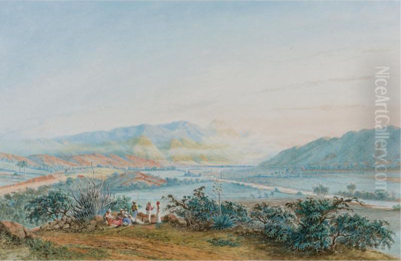 Vista Del Valle De Caracas Desde El Suroeste Oil Painting by Anton Goering
