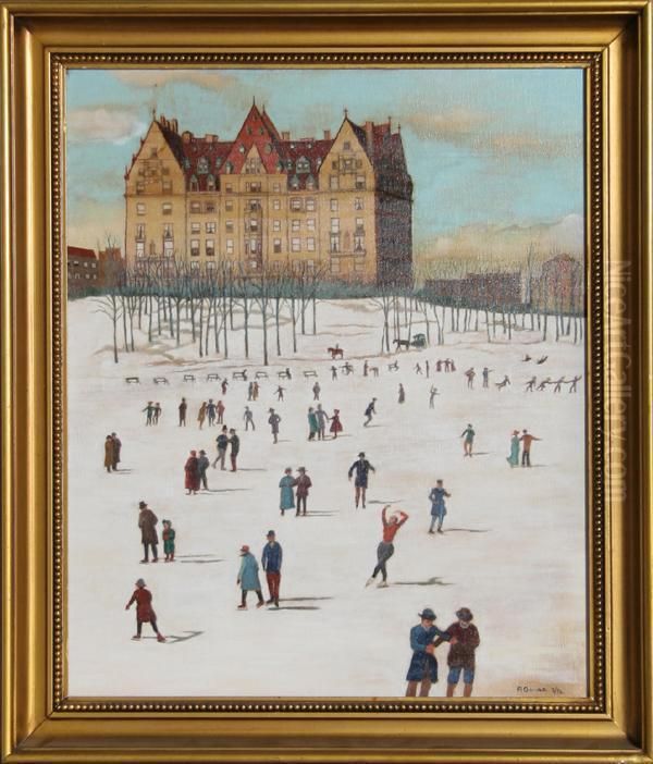 The Red Twirler (dakota) Oil Painting by Ricardo Gomez Gimeno