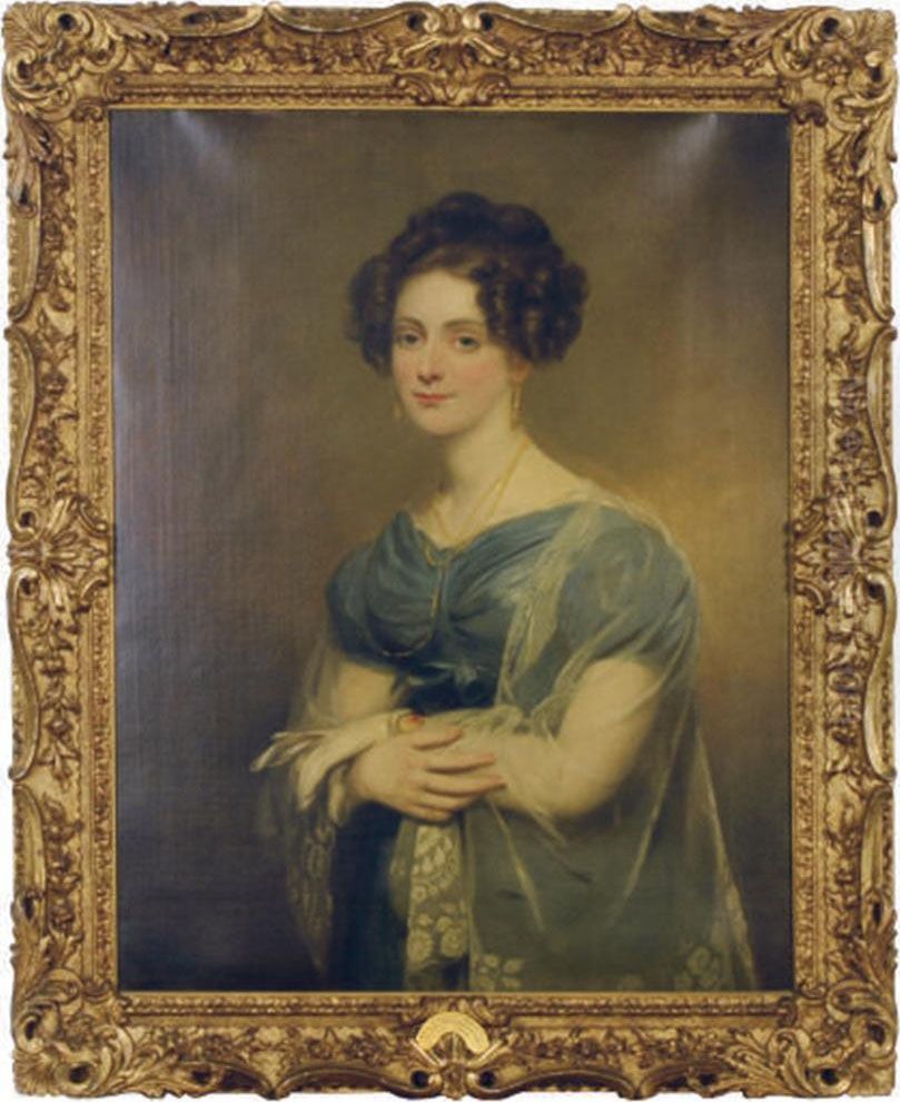 Portrait Of Mary Margaret Hampton Of Angelsea Oil Painting by Sir John Watson Gordon