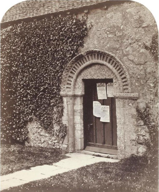 'south Entrance, Yarmouth Church', C. 1862 Oil Painting by Robert James Gordon