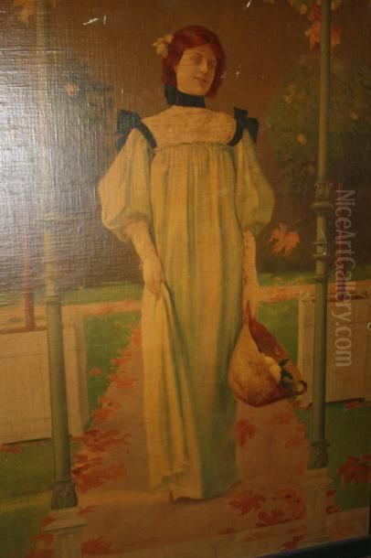 Les Quatre Saisons Oil Painting by Auguste Francois Gorguet