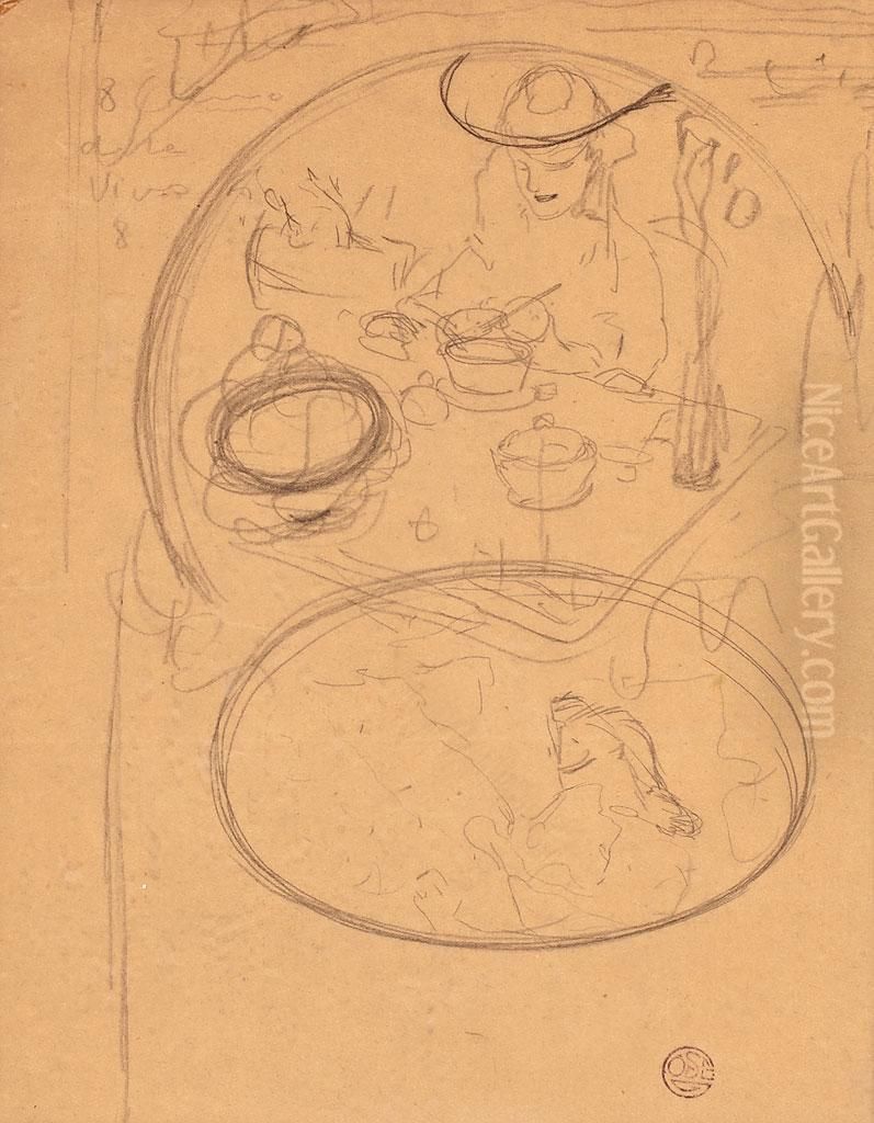 Joven En La Mesa Oil Painting by Francisco Xavier Gose