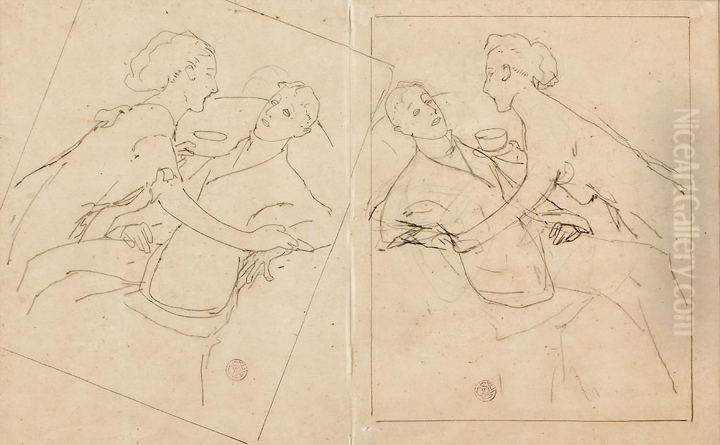 Pareja Oil Painting by Francisco Xavier Gose