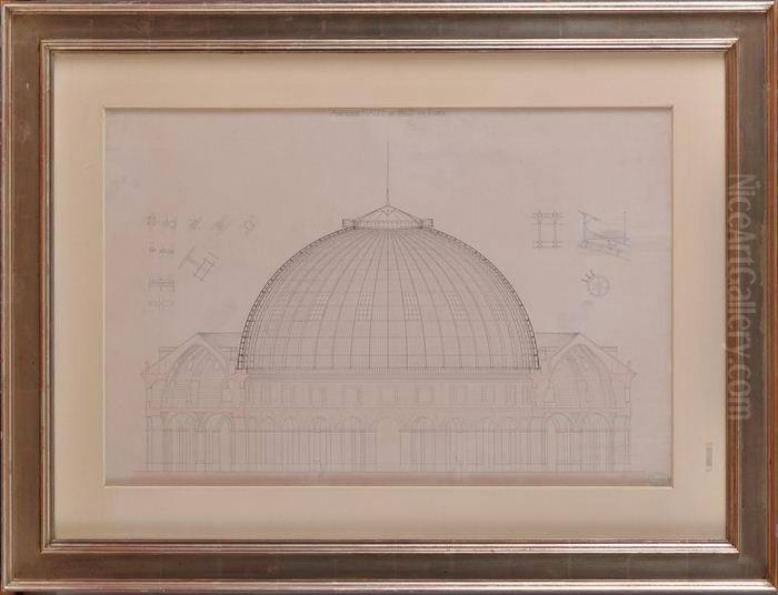 Ancien Halle De Ble De Paris Oil Painting by Alphonse Gosset