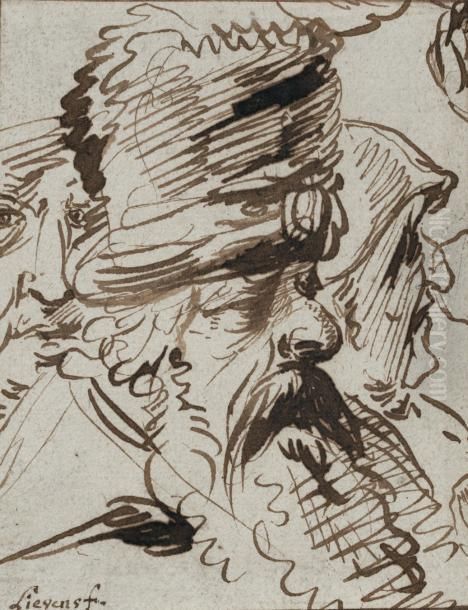 Etude De Plusieurs Tetes Oil Painting by Hendrick Goudt