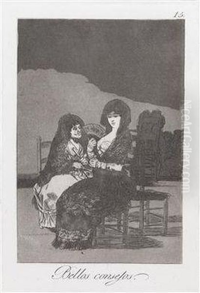 Los Caprichos Oil Painting by Francisco Goya Fuendetodos