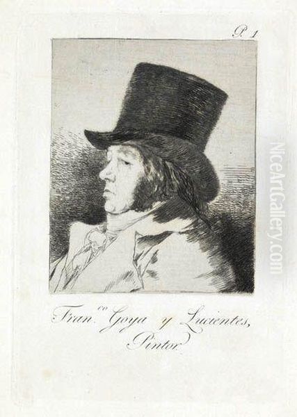 Francisco Goya Y Lucientes, Pintor Oil Painting by Francisco Goya Fuendetodos