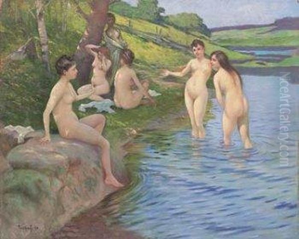 Banistas Oil Painting by Paul Graf