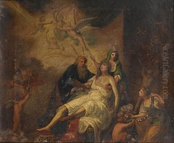 The Apotheosis Of A Male Figure Oil Painting by Graham, John