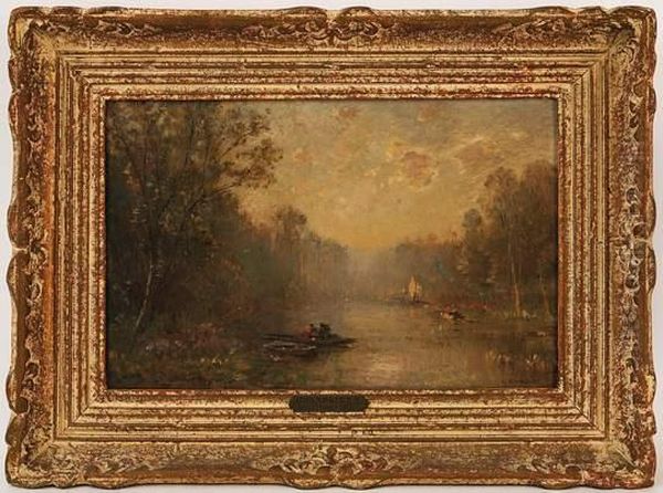 Promenade Enbarque Oil Painting by Grandsire, Pierre Eugene