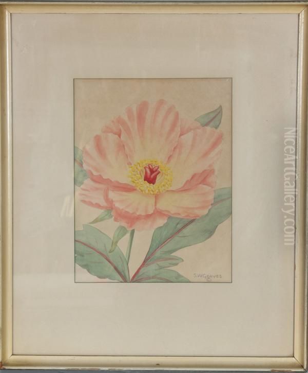 Flower Oil Painting by Shirrell Watson Graves