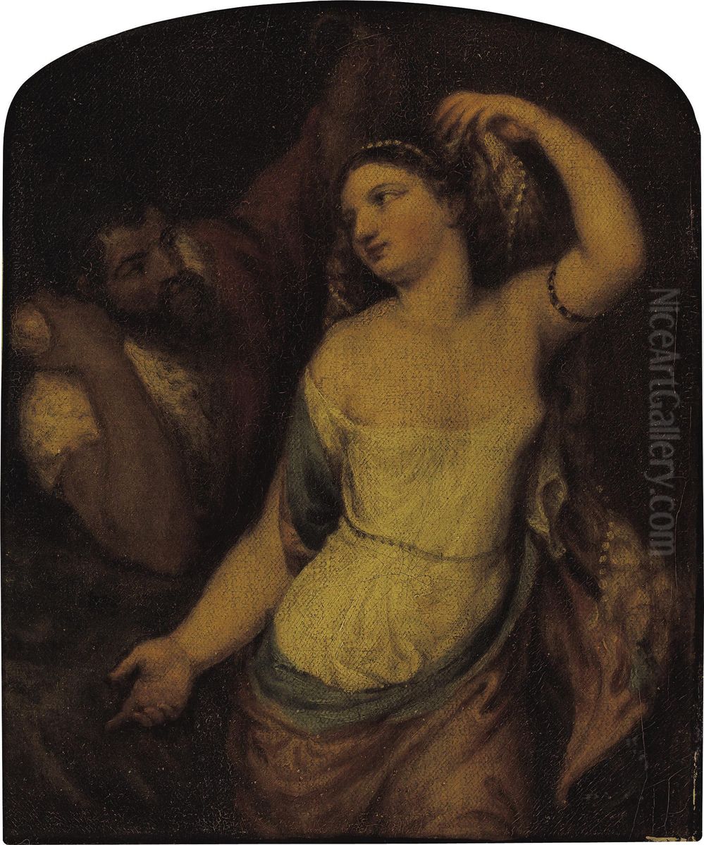 Paris And Helen Oil Painting by Henri Peters Gray