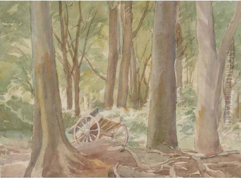 Beech Wood Oil Painting by Ronald Gray