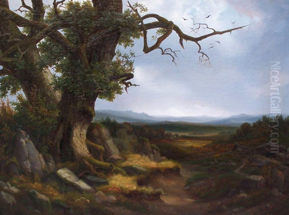 Partie Aus Dem Hunsruck Oil Painting by Eduard Grieben