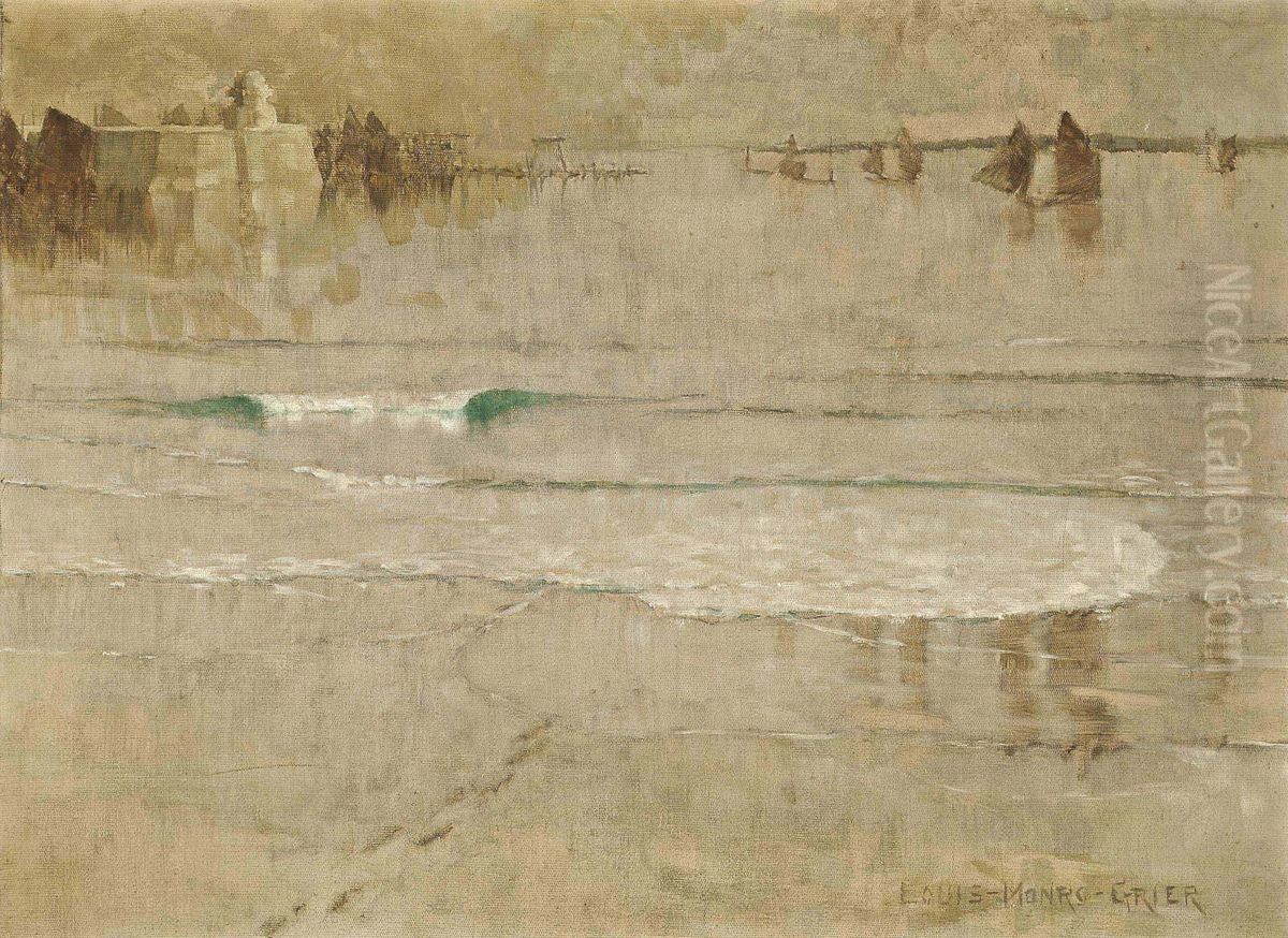 St Ives, Low Tide Oil Painting by Louis Monro Grier