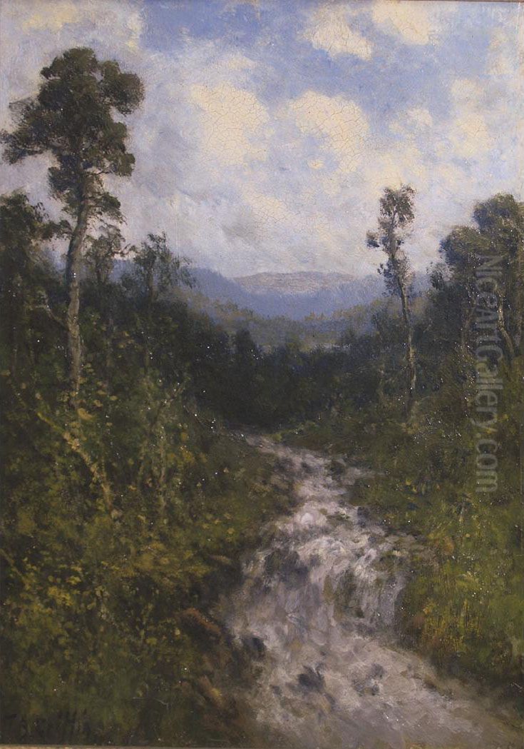 The Babbling Brook Oil Painting by Thomas Bartholomew Griffin