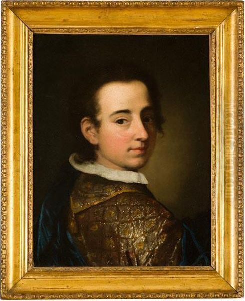 Ritratto Di Nobile Fanciullo Oil Painting by Jean-Alexis Grimou