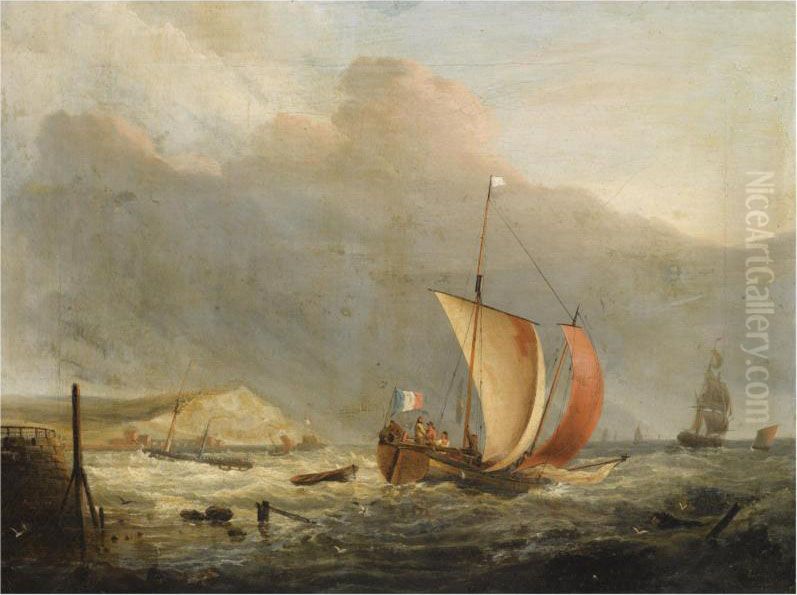 The Harbour Of Boulogne Oil Painting by Willem Jun Gruyter