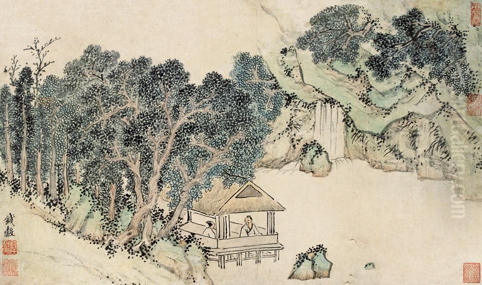 Qian Gulandscape Oil Painting by Qian Gu