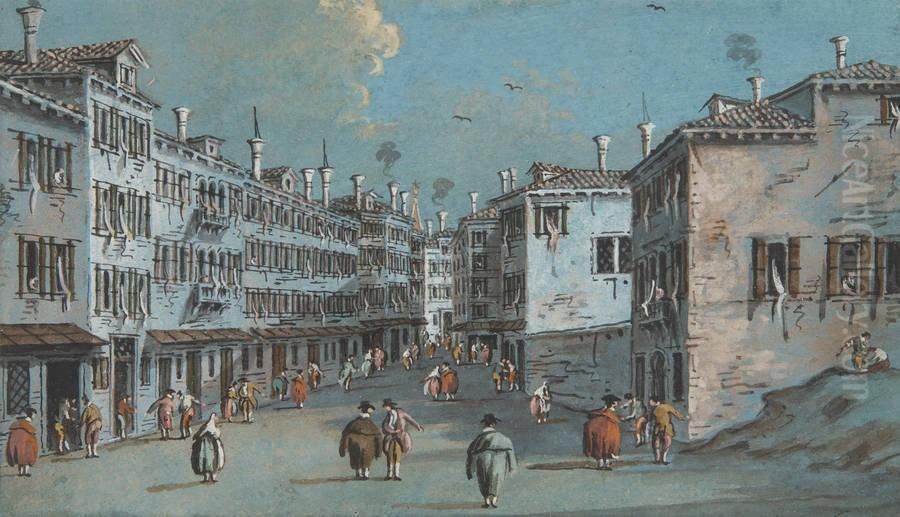 Caprice Venitien Oil Painting by Giacomo Guardi