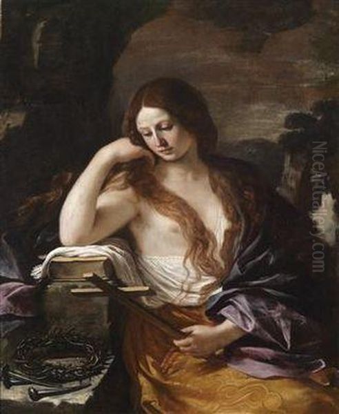 Saint Mary Magdalene Oil Painting by Giovanni Francesco Barbieri