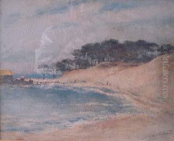 La Plage Oil Painting by Alexandre-Gaston Guignard