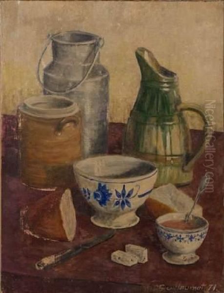 Dejeuner Oil Painting by Guillaumet