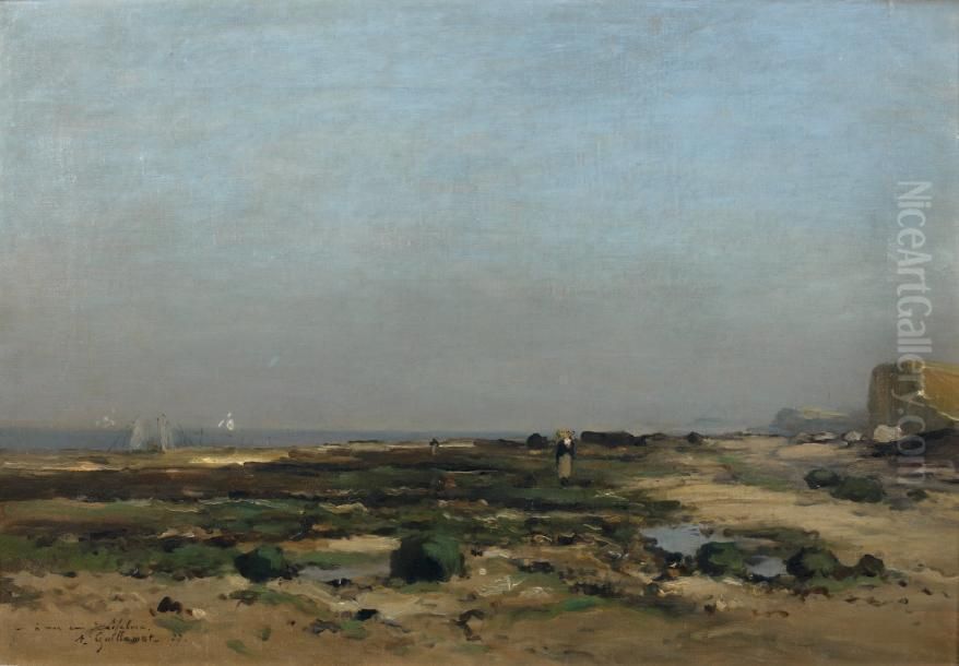 Bord De Mer Oil Painting by Jean Baptiste Antoine Guillemet