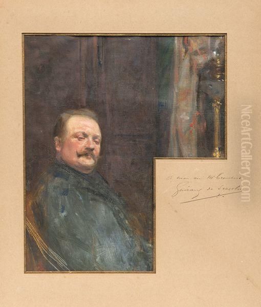 Portrait D'homme Oil Painting by Lucien Victor Guirand De Scevola