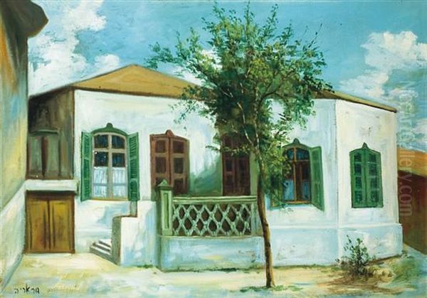Rabikov House, Neve-zedek Oil Painting by Meir Gur-Arie