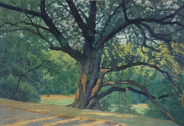 Untitled Oil Painting by Rudolf Hacke