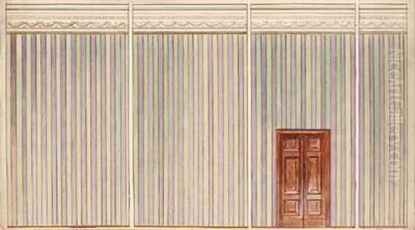 A Set Of Various Stage Designs Oil Painting by Rudolf Hafner