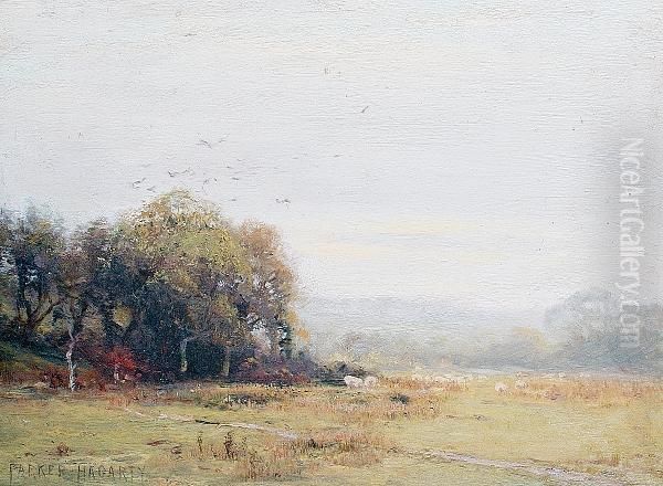 Country Landscape Oil Painting by Parker Hagarty