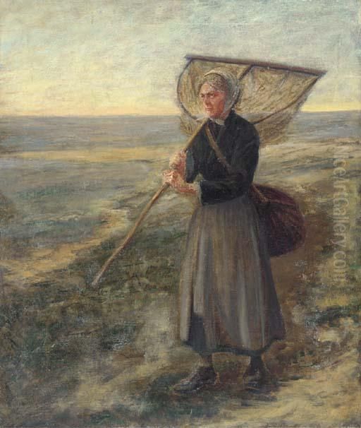 One Signed 'otto Hagborg' (lower Left) Oil Painting by Otto Hagborg