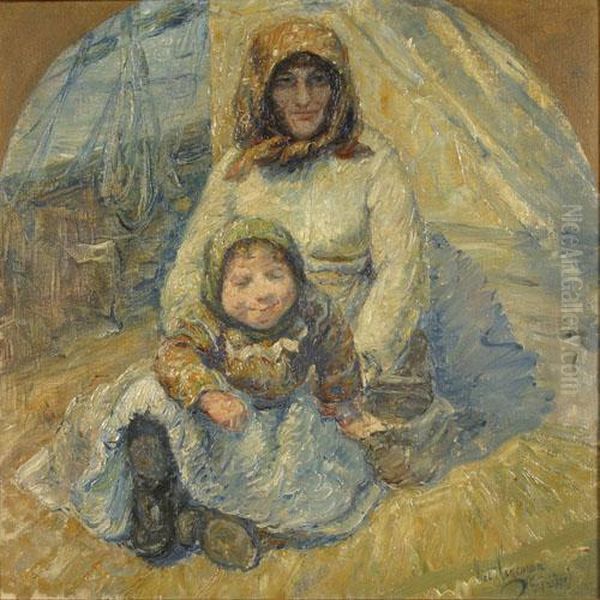 Emigranten. Oil Painting by Victor Hageman