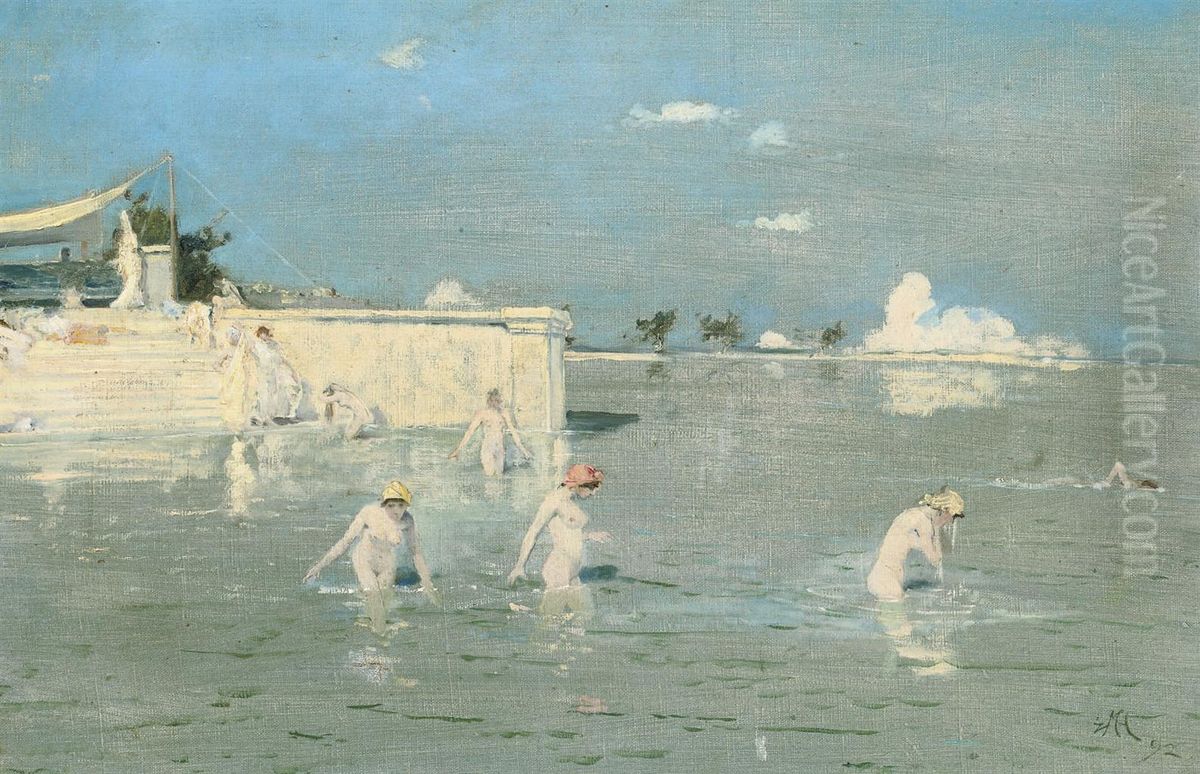 The Bathers Oil Painting by Edward Matthew Hale