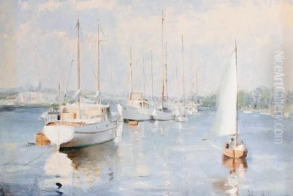 The Hamble River, Southampton Oil Painting by John Howard Hale