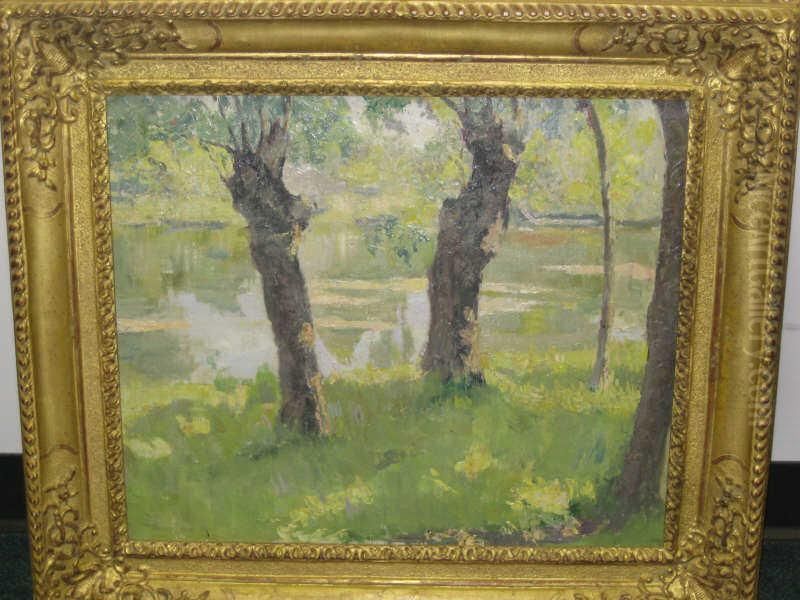 American Summer Landscape Oil Painting by Philip Leslie Hale