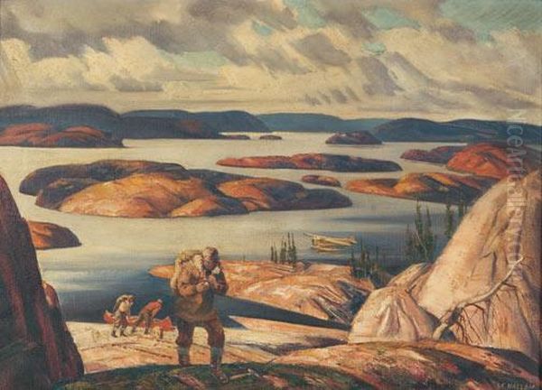 In The Land Of The Pitchblend Oil Painting by Joseph Sydney Hallam