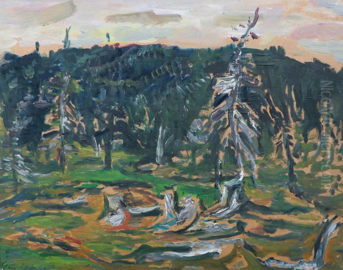 I Skogen Oil Painting by Eric Hallstrom