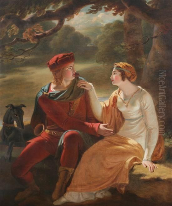 The Proposal Oil Painting by William Hamilton