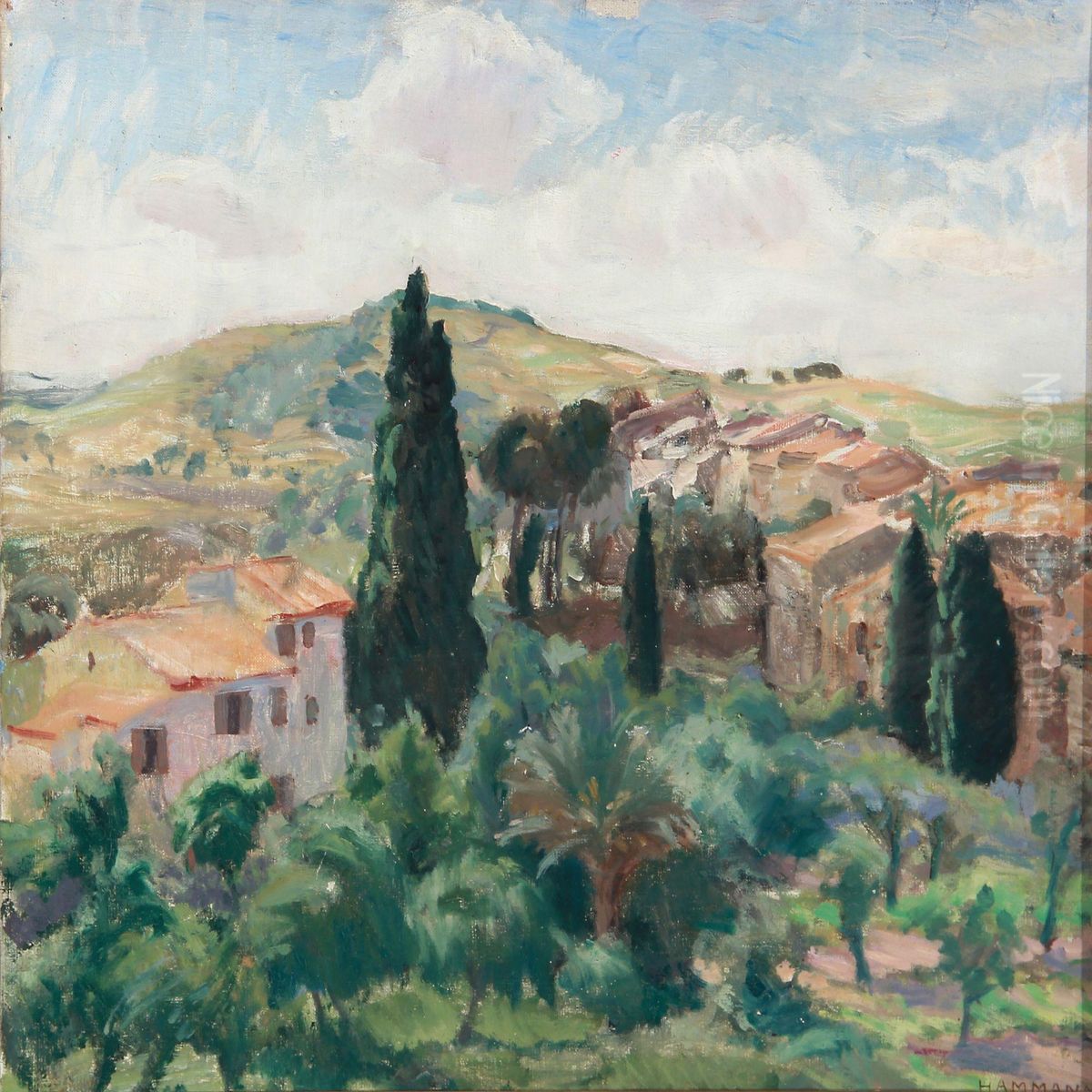 Southern Scenery Oil Painting by Marius Hammann