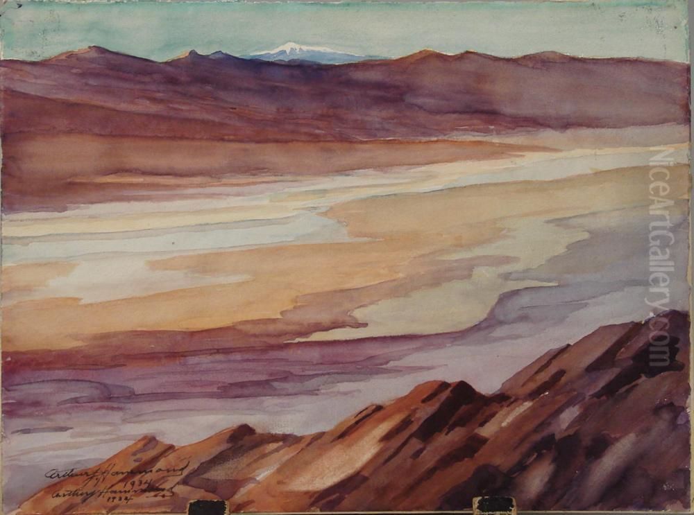 Southwestern Landscape Oil Painting by Arthur J. Hammond