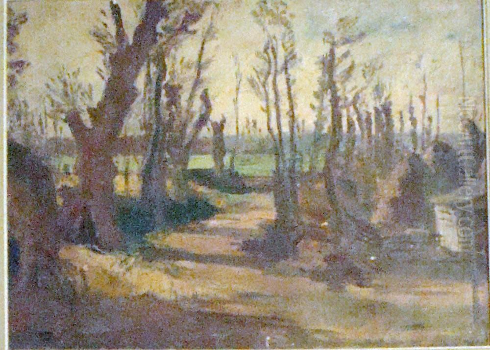 Sous Bois En Automne Oil Painting by Paul Hannaux