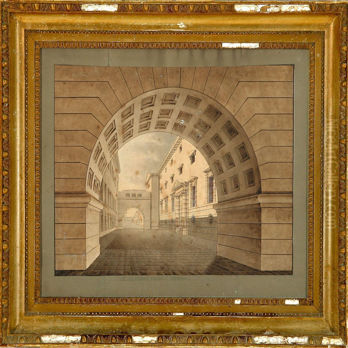 The Town Halland Prison In Copenhagen Oil Painting by C. F. Hansen