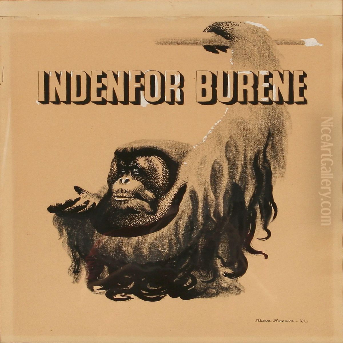 Indenfor Burene Oil Painting by Sikker Aage Hansen