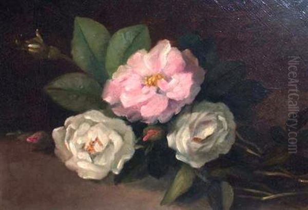 Cherokee Roses Oil Painting by Anna Eliza Hardy